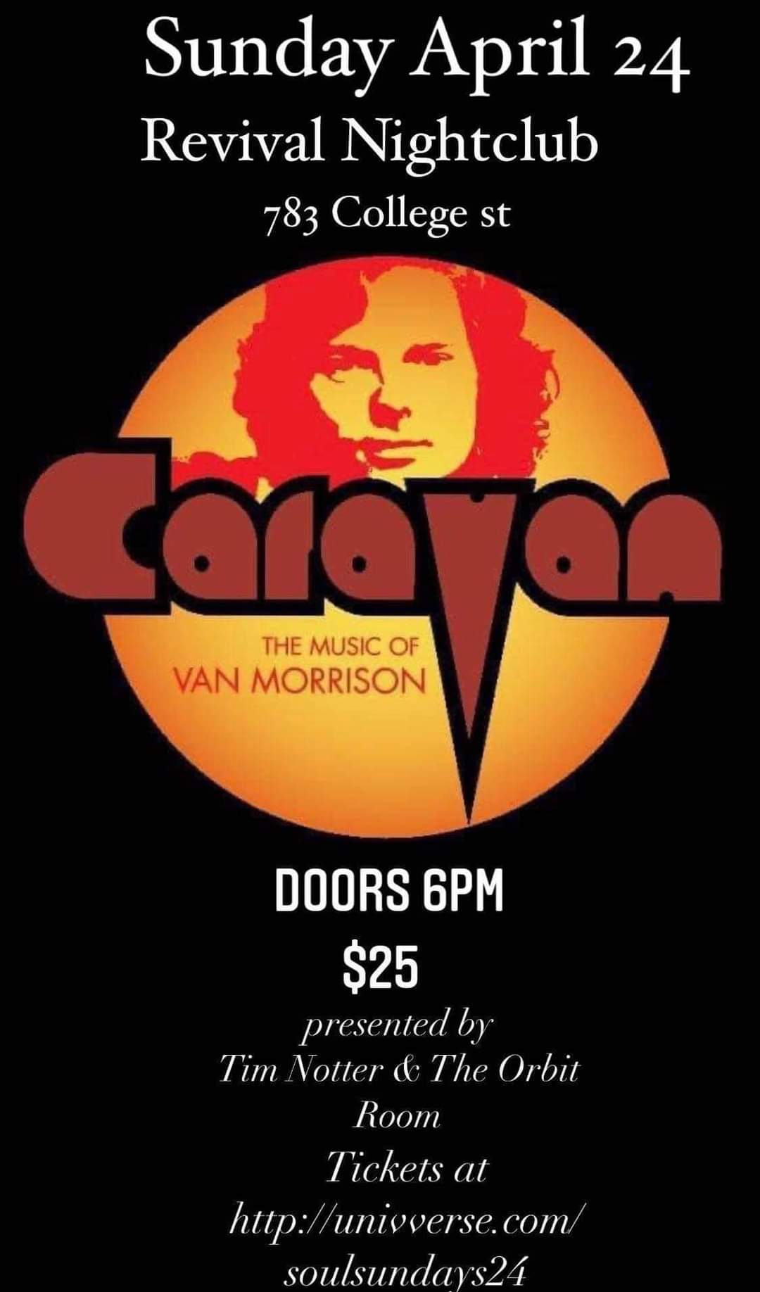 Sunday Soul Series with Caravan The Music of Van Morrison